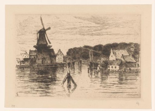 View of the Spaarne in Haarlem
