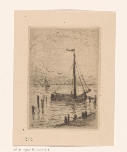 Moored Sailing Boat at Zeeburg