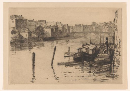 Houseboats in the Voorstraatshaven in Dordrecht