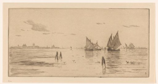 Fishing boats in the Lagoon of Venice