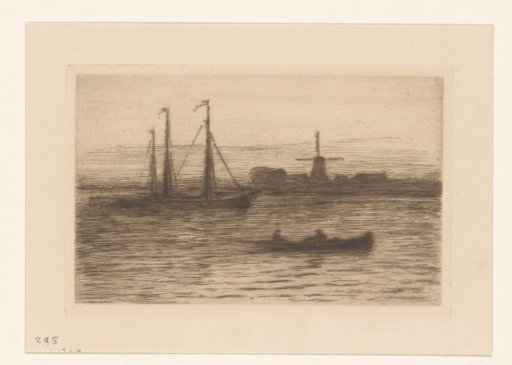 View of the Meuse at evening