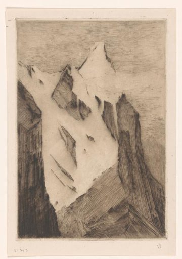 Snow-Covered Mountain Peak
