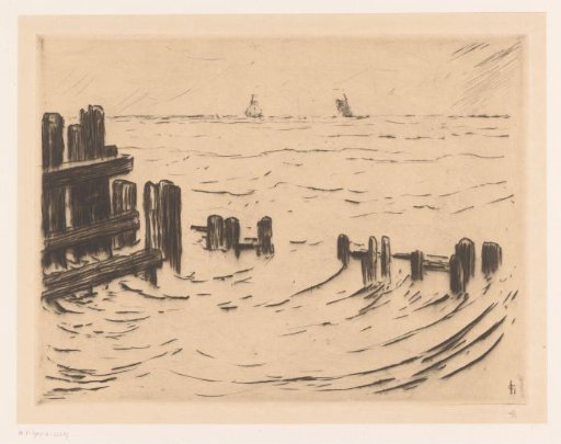 Seaview with Breakwaters near Vlissingen