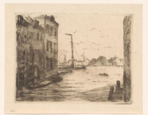 View of the Maartensgat in Dordrecht