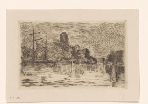 View of the New Harbour in Dordrecht