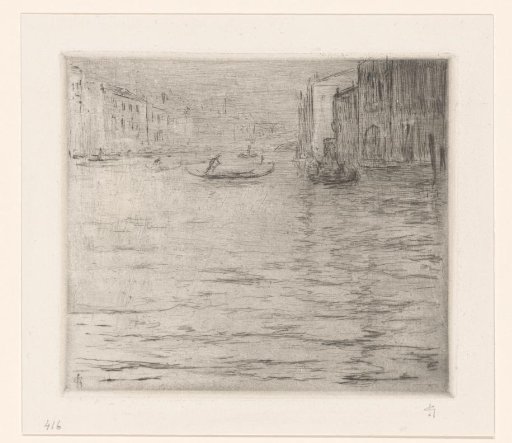 View of the Grand Canal in Venice