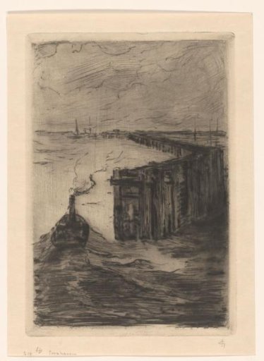 Seaview with pier near Cuxhaven