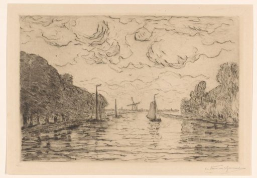 View of the Delftsche Vliet near The Hague