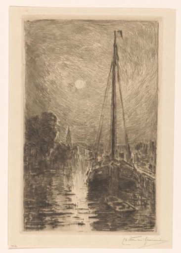 Canal in Moonlight