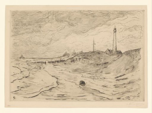 View of the lighthouse of Scheveningen