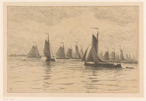 Fishing Fleet on the Maas