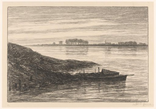 View of the Rhine near Elten