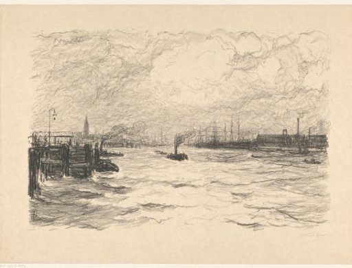 Tugboat in the harbour at Hamburg