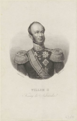 Portrait of William II, King of the Netherlands