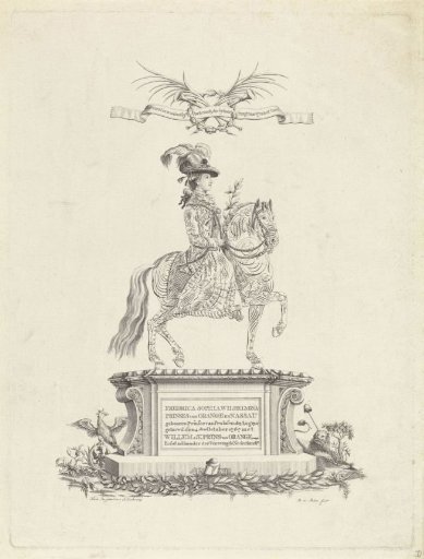 Portrait of Princess Frederica Sophia Wilhelmina on horseback