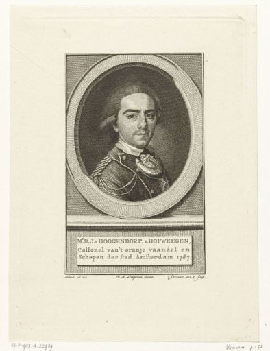 Portrait of Diederik Johan, count of Hogendorp van Hofwegen
