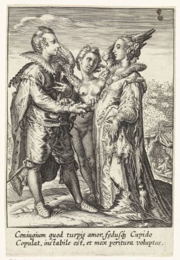 Marriage contracted through sensuality by Amor