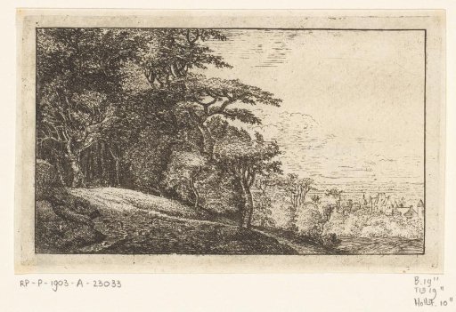 Hilly landscape with trees