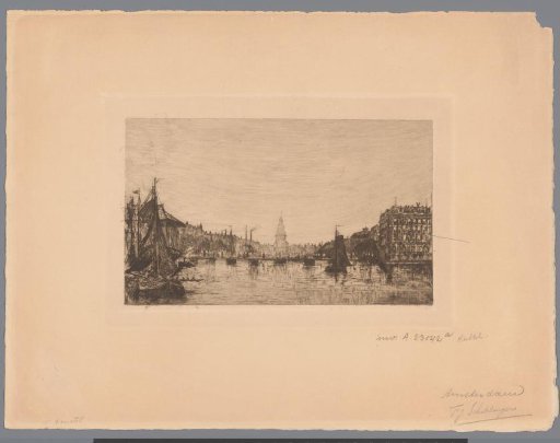 View of the Amstel and the Zuiderkerk Tower