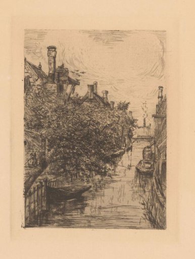 Views of a canal in the Vinkenbuurt in Amsterdam