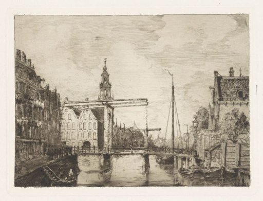 View of the Markengracht in Amsterdam