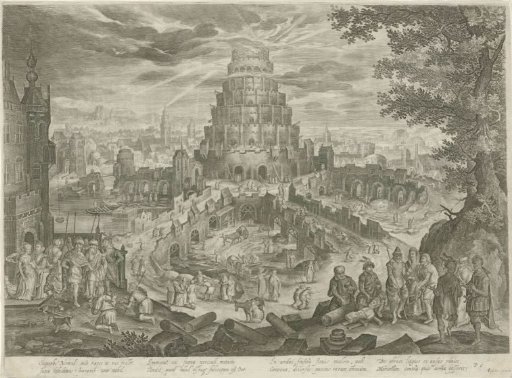 Nimrod having the Tower of Babel built