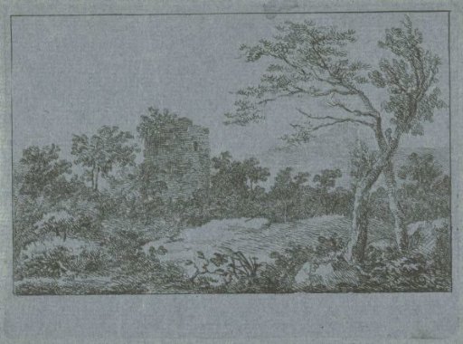 Landscape with ruin