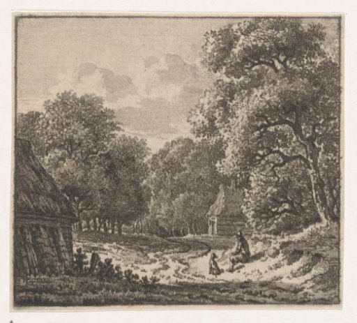 Wooded Landscape with a Man and Dog
