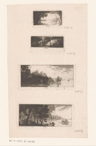 Three River Landscapes and a Forest View