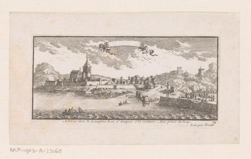 Fortified town on water