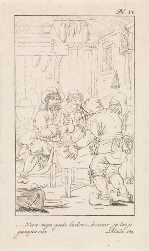 Man with a Goose in a Peasant Interior