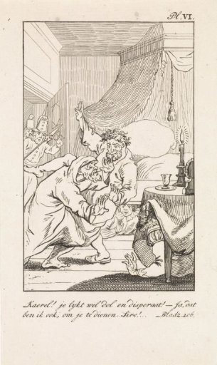 Men in a Bedroom and Entering Soldiers