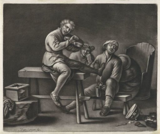 Violin Player in an Inn