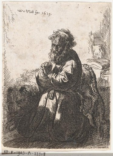 Saint Jerome in prayer