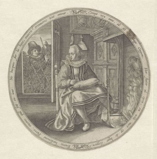 Woman Inviting a Man Inside