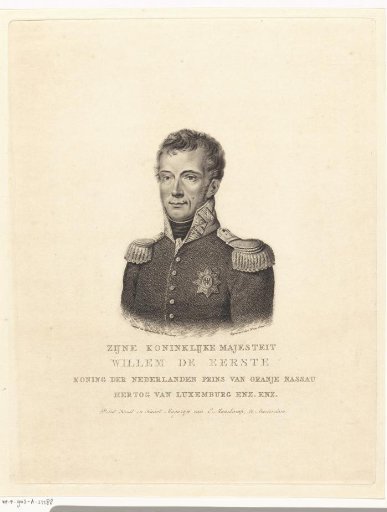 Portrait of Willem I Frederik (King of the Netherlands)