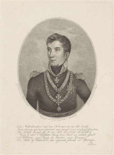 Portrait of Willem II, later King of the Netherlands, as crown prince