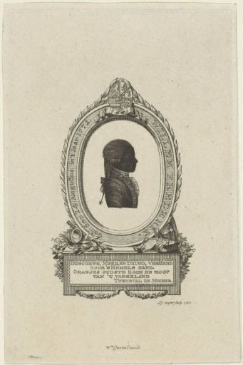 Silhouette portrait of Willem I Frederik, King of the Netherlands