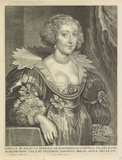 Portrait of Amalia of Solms, Princess of Orange-Nassau