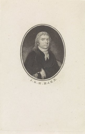 Portrait of Jacob George Jeronimo Hahn