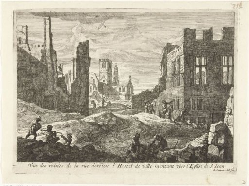 Ruins near St. John's, Brussels, 1695