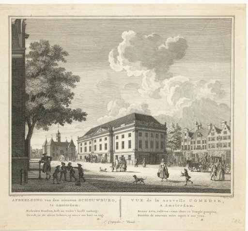 View of the Theatre on the Leidseplein in Amsterdam