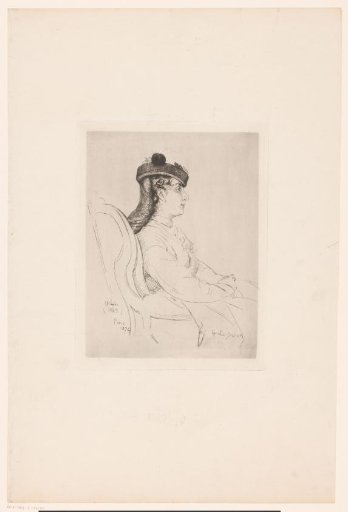 Seated Woman with Headgear