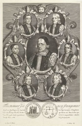 Portraits of seven bishops of England