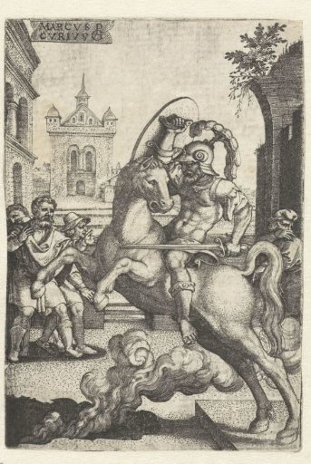 Marcus Curtius Throwing Himself into a Chasm