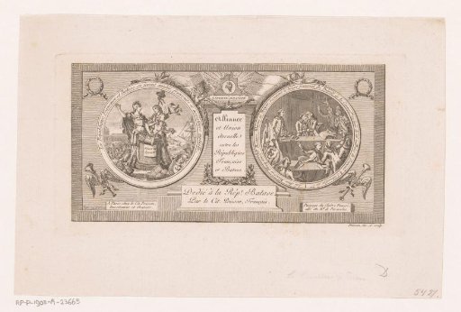 Allegory on the Connection between the French and the Batavian Republic