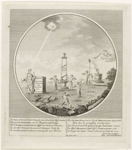 Allegory on the Establishment of the Oprechte Vaderlandsche Sociëteiten in 1787