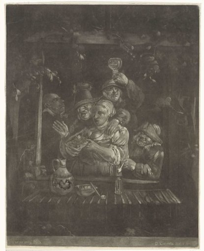 Company of Singing and Drinking Figures