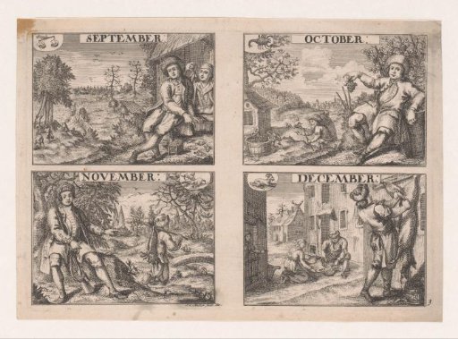 September, October, November and December