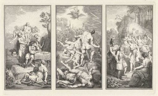 Mythological and allegorical representations inspired by the playwright Paul Scarron